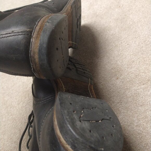 Men's Red Wing Black Leather Boots, 9014, US 8.5 - Picture 8 of 9